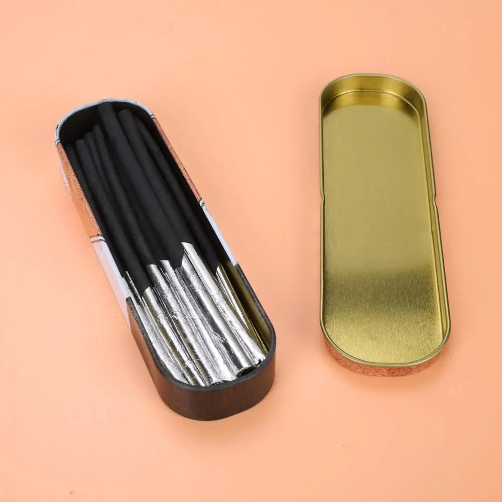 10 Pcs Willow Charcoal Sticks With Tinfoil Tinted