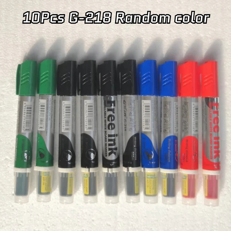 10 Pcs Erasable Whiteboard Markers