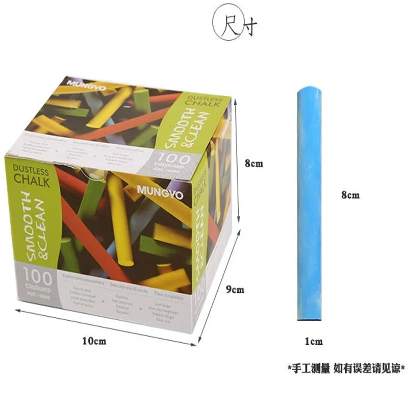 100 pcs/box Multi-colour Chalk