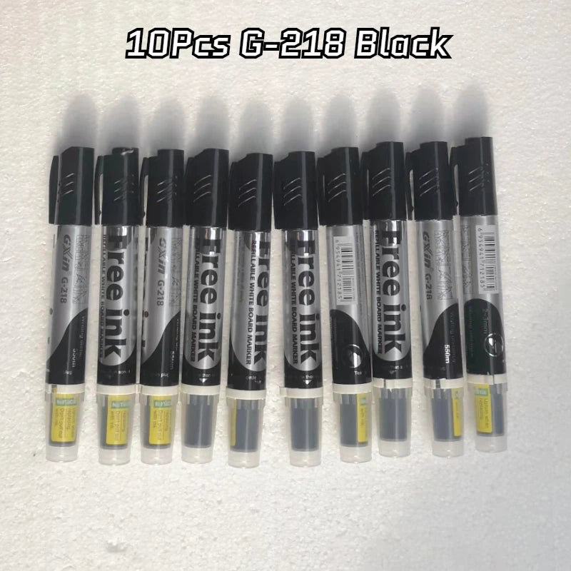 10 Pcs Erasable Whiteboard Markers