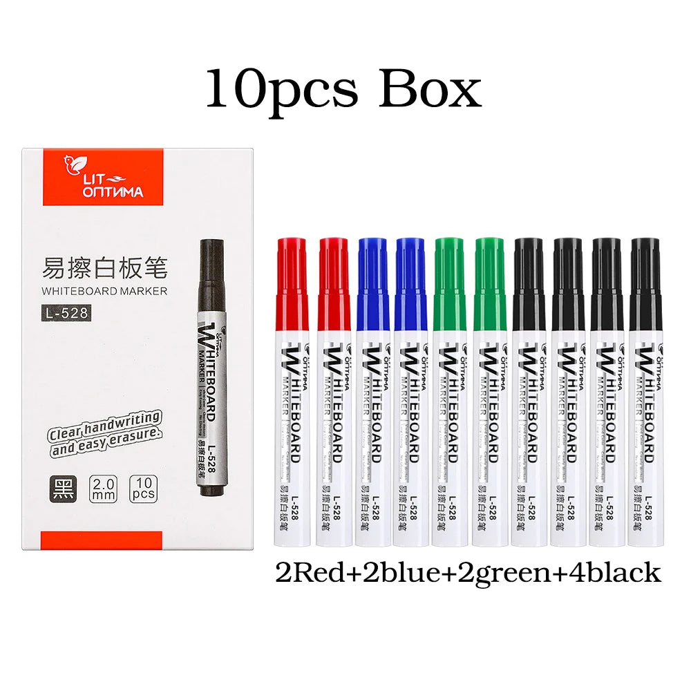 10pcs Whiteboard Marker Set