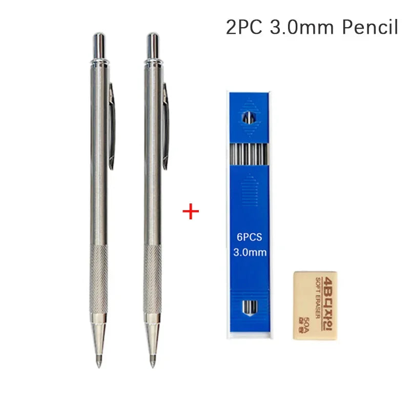 Mechanical Pencil Set 0.3, 0.5, 0.7, 0.9, 1.3, 2.0 mm