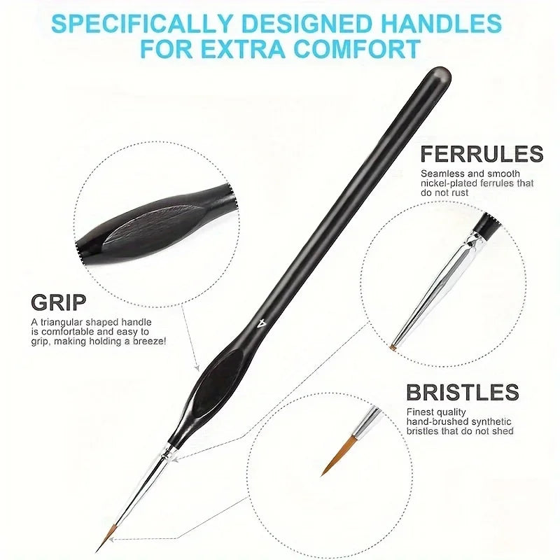 11pcs Fine Detail Paint Brush Set