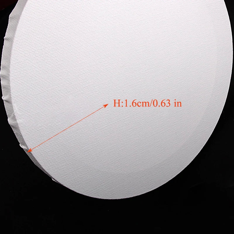 Round Cotton And Linen Canvas 15, 2), 3), 40cm