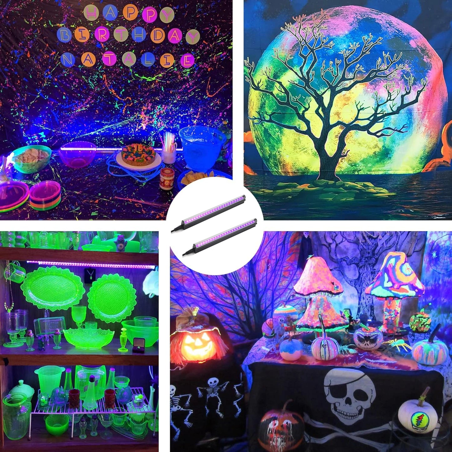 1/2pcs LED UV Ultraviolet Black Light
