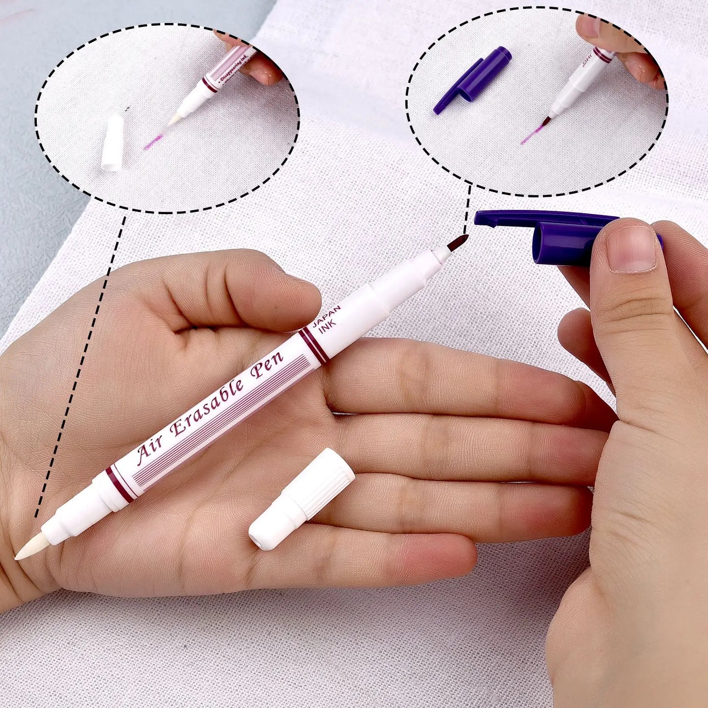 1/3pcs Erasable Ink Fabric Marker Pen