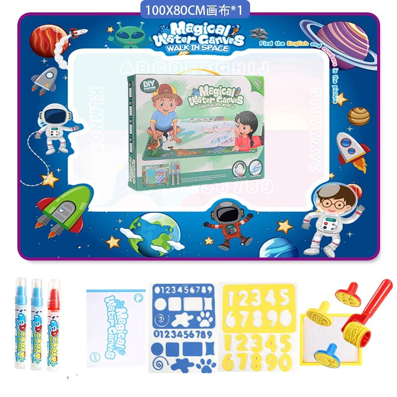 100x80CM Water Drawing Mat With Reusable Pens