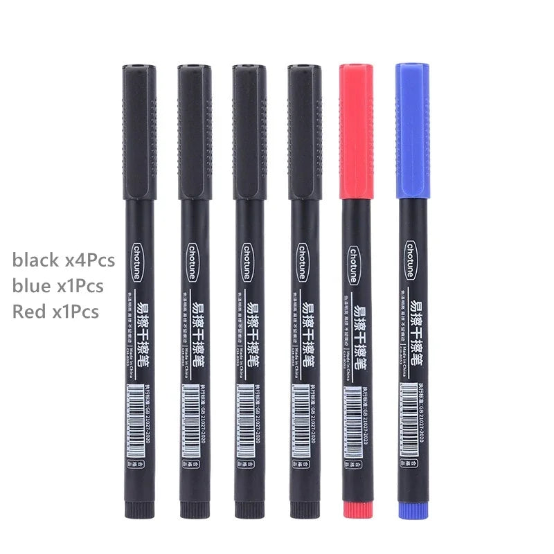 8pcs Erasable Whiteboard Pens 0.5mm