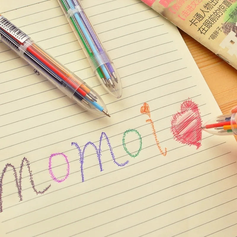 10Pcs Transparent Ballpoint Pen