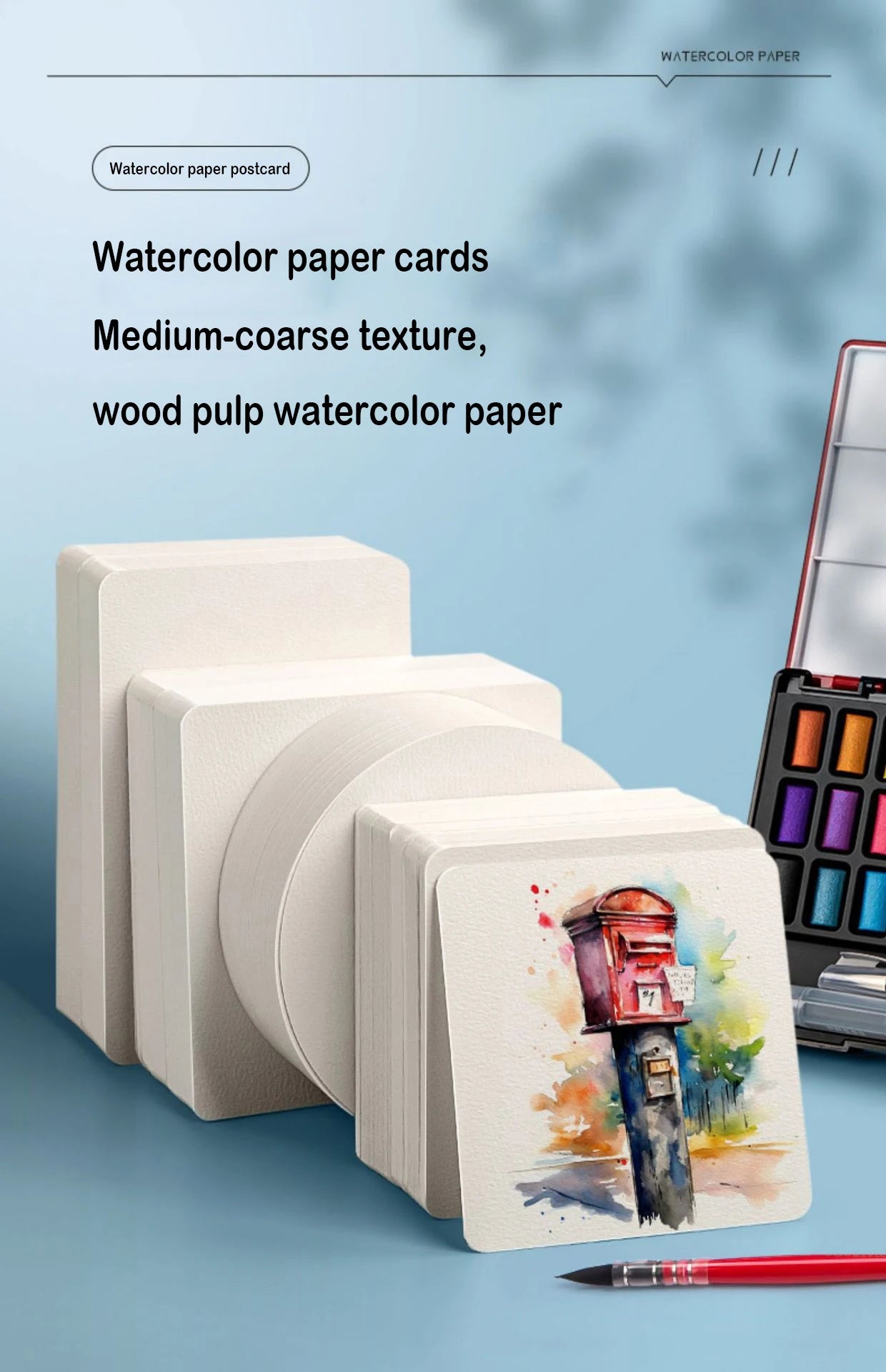 Watercolour paper Postcards 300g