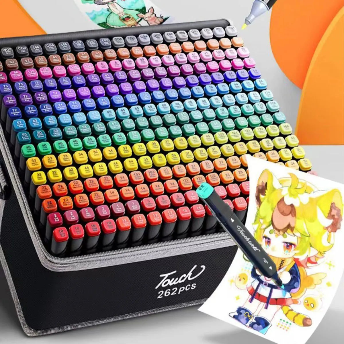 12-262 Colour Double Pen Tip Markers