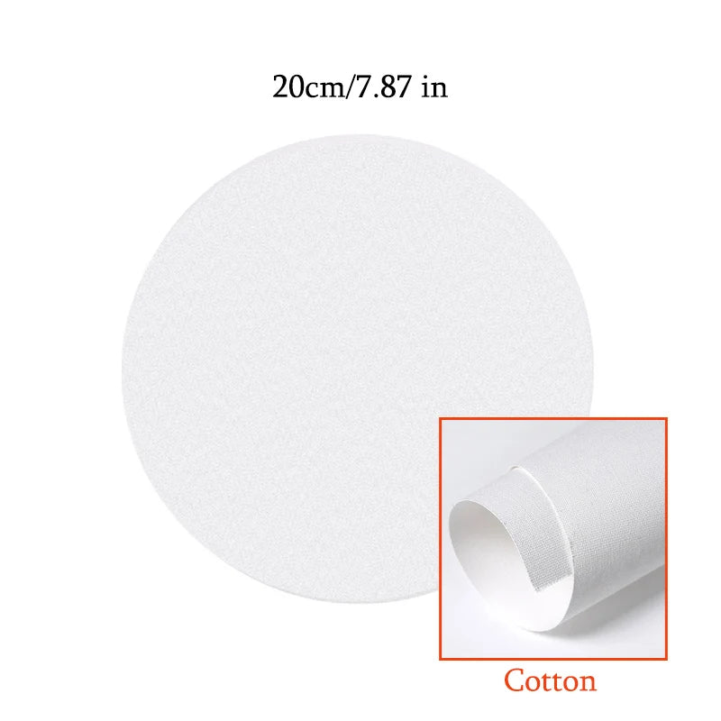 Round Cotton And Linen Canvas 15, 2), 3), 40cm