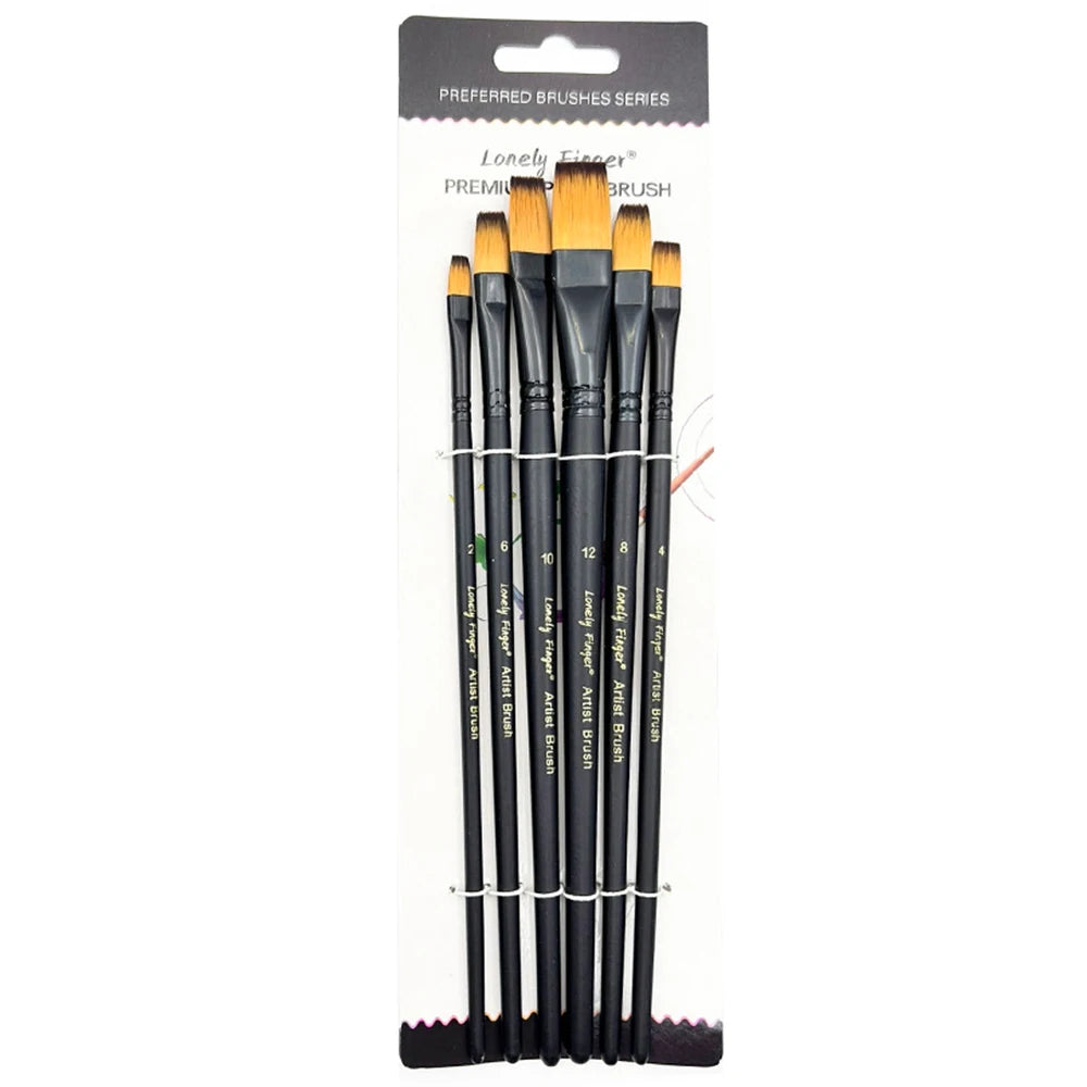 6pcs Artist Paint Brushes Set