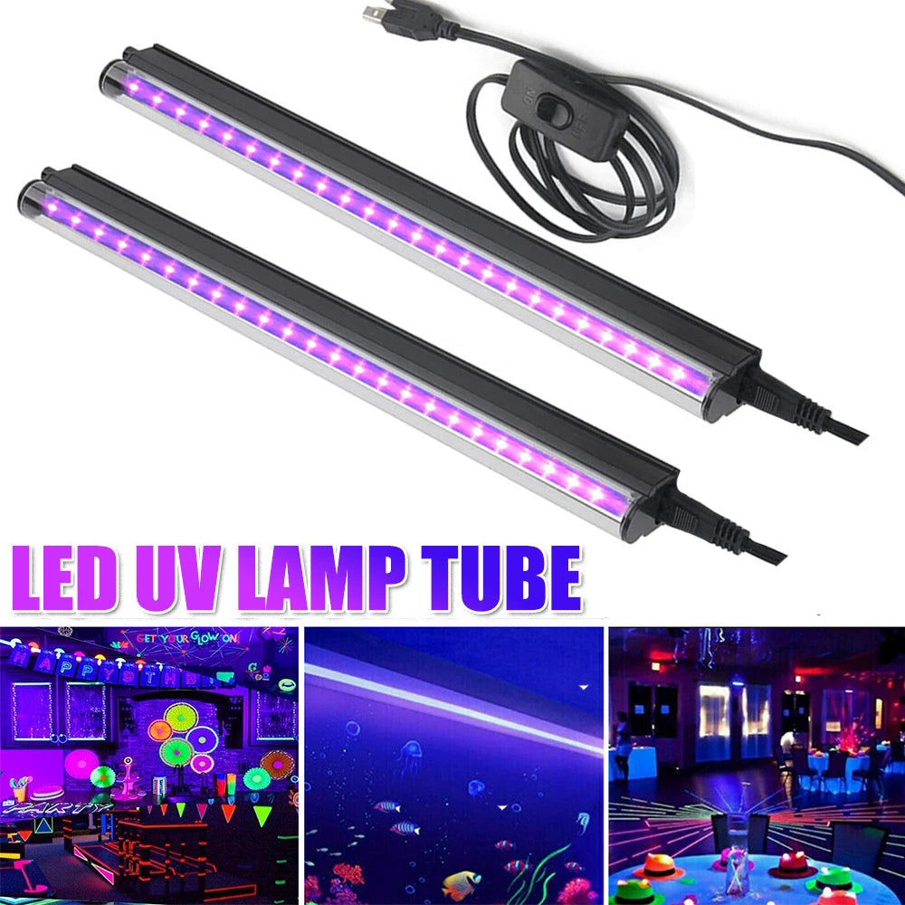 1/2pcs LED UV Ultraviolet Black Light