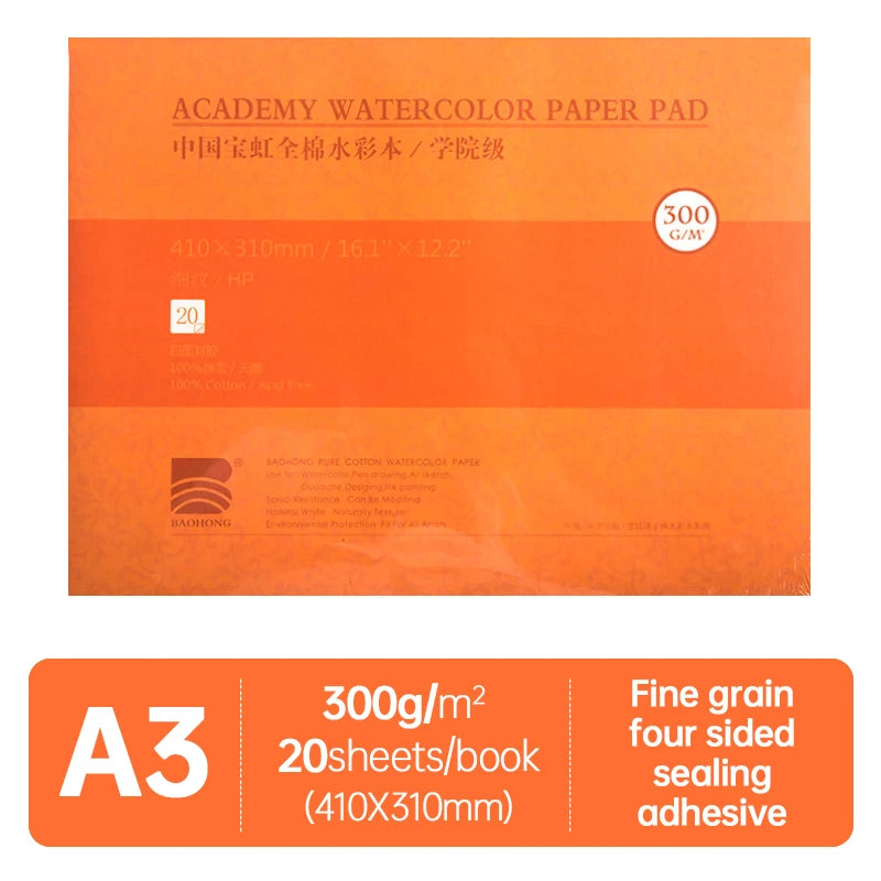 100% Cotton 300g Drawing Paper 32K 16K 8K