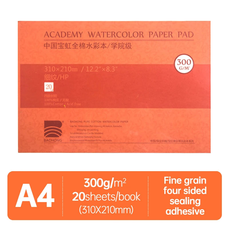 100% Cotton 300g Drawing Paper 32K 16K 8K