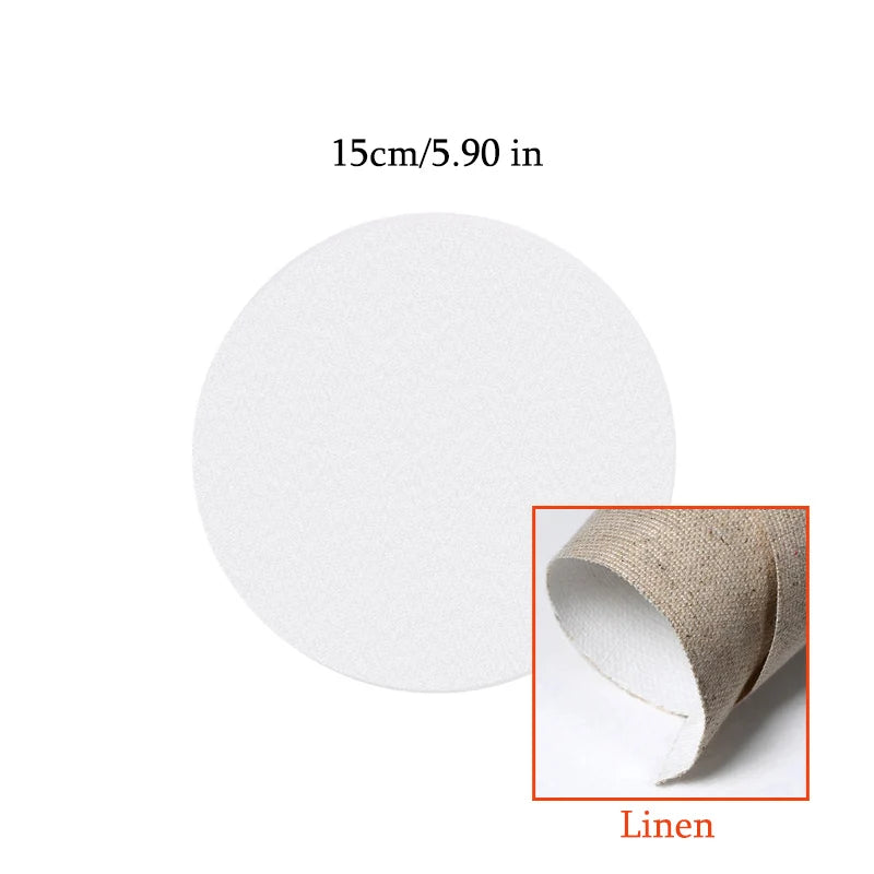 Round Cotton And Linen Canvas 15, 2), 3), 40cm