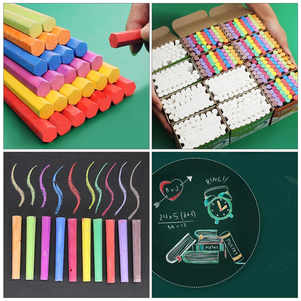 Hex Chalks Graffiti Chalkboard Dustless 3 Boxes