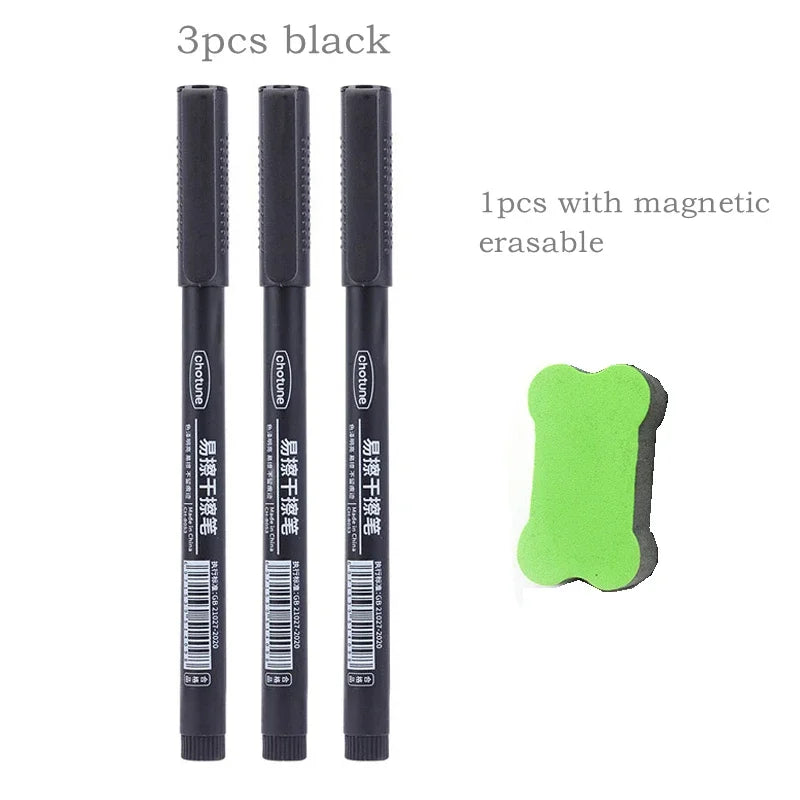 8pcs Erasable Whiteboard Pens 0.5mm