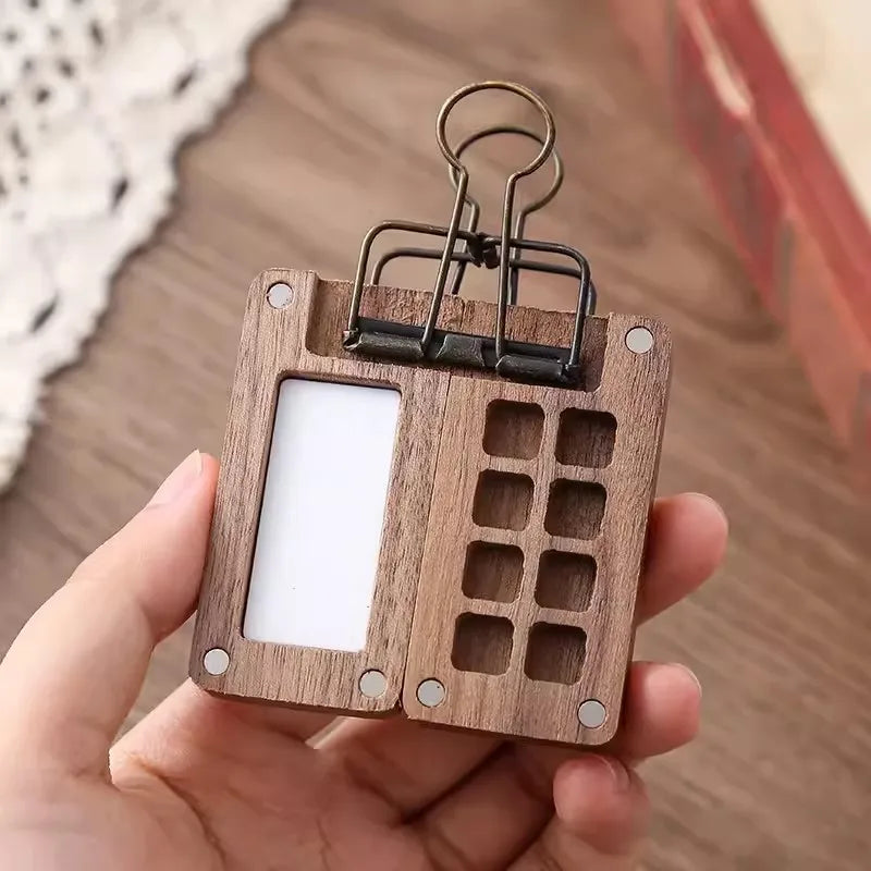 Travel Mini Walnut Watercolour Paint Palette