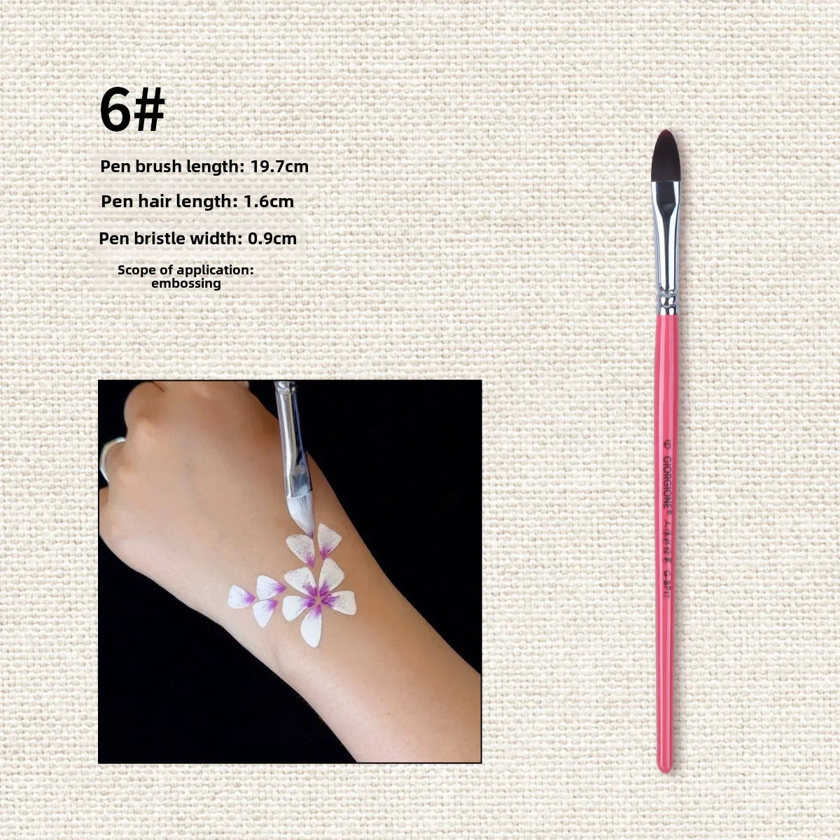 Body Painting Brushes Set 17-Pcs Suitable For Children