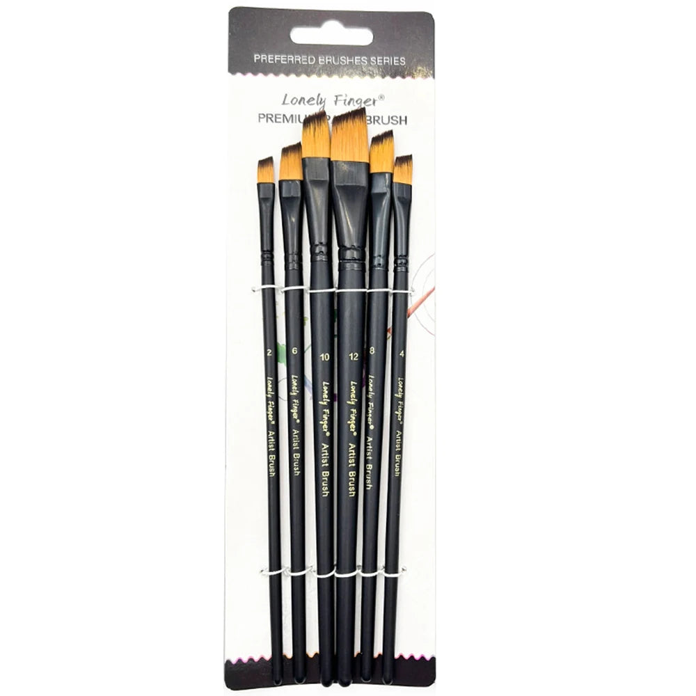 6pcs Artist Paint Brushes Set