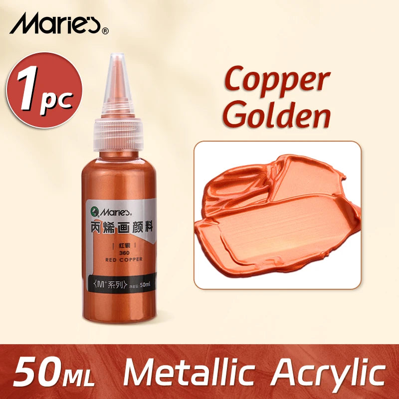 50ml Marie's Metallic Acrylic Paint