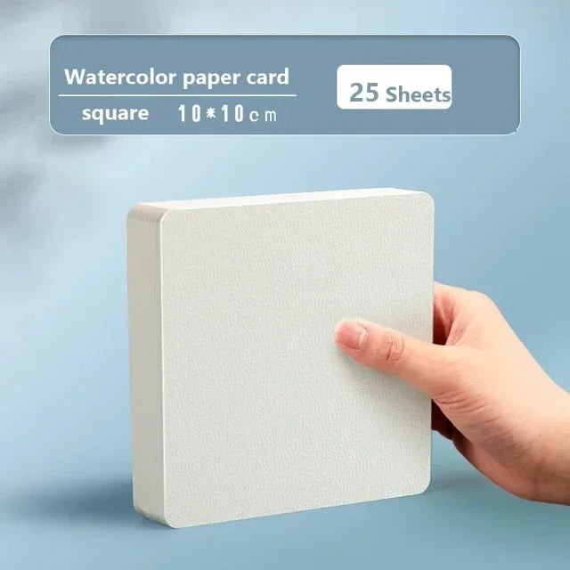 Square/Round Watercolour Paper 300g 25 Sheets