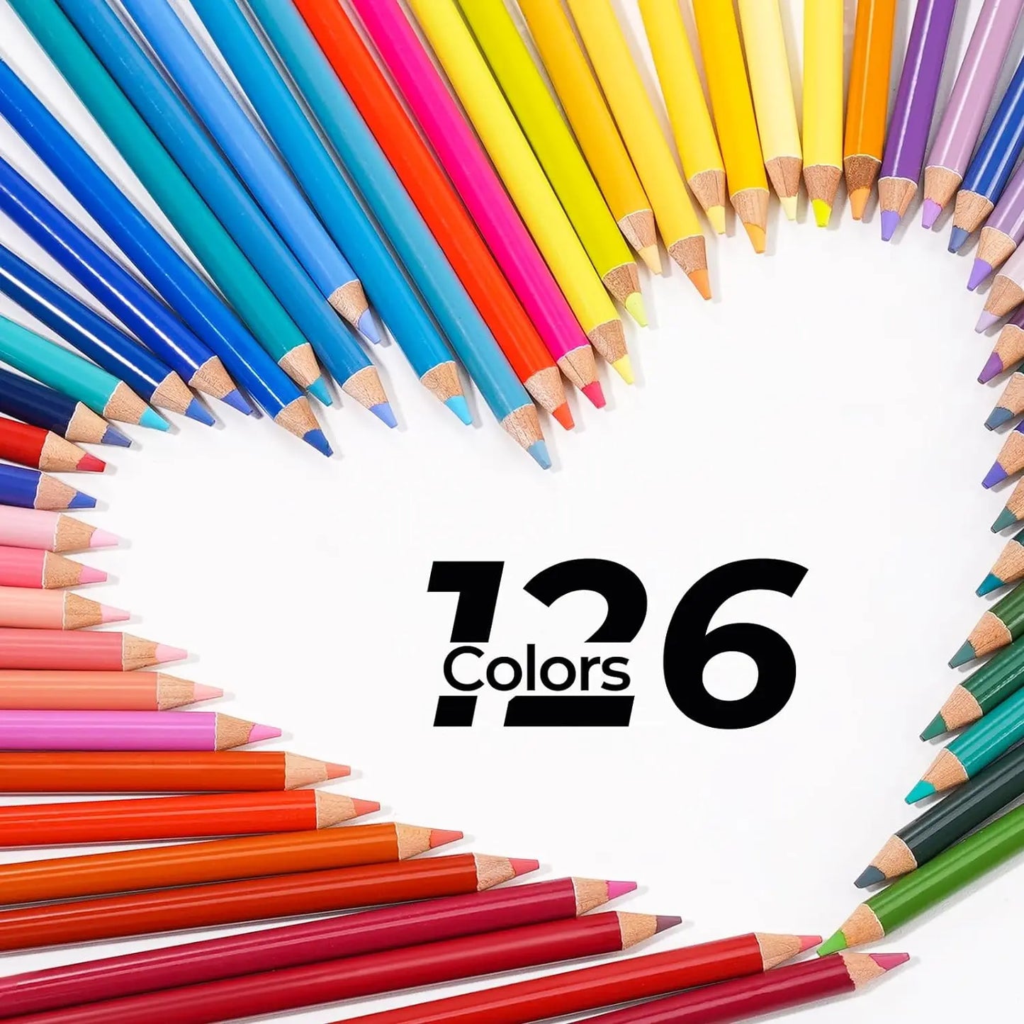 72/126 Colored Soft Core Drawing Pencils