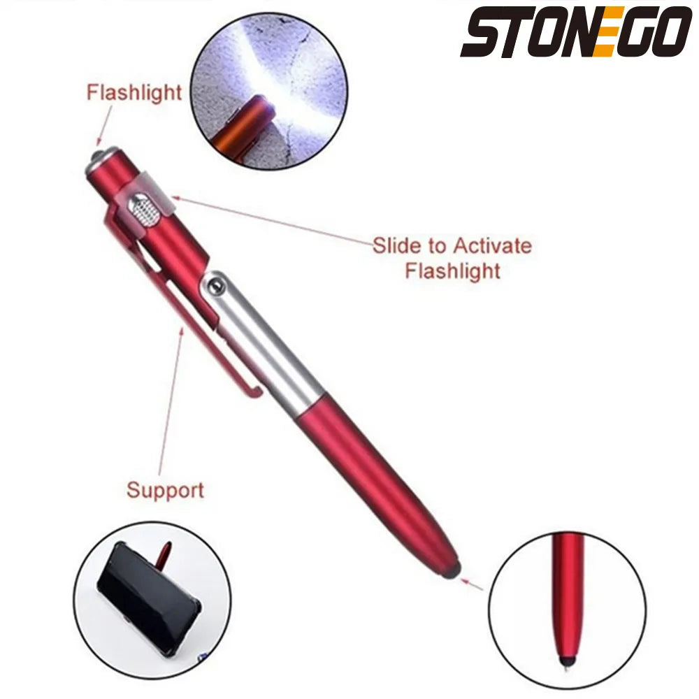 Multifunction 4-in-1 Foldable Ballpoint Pen