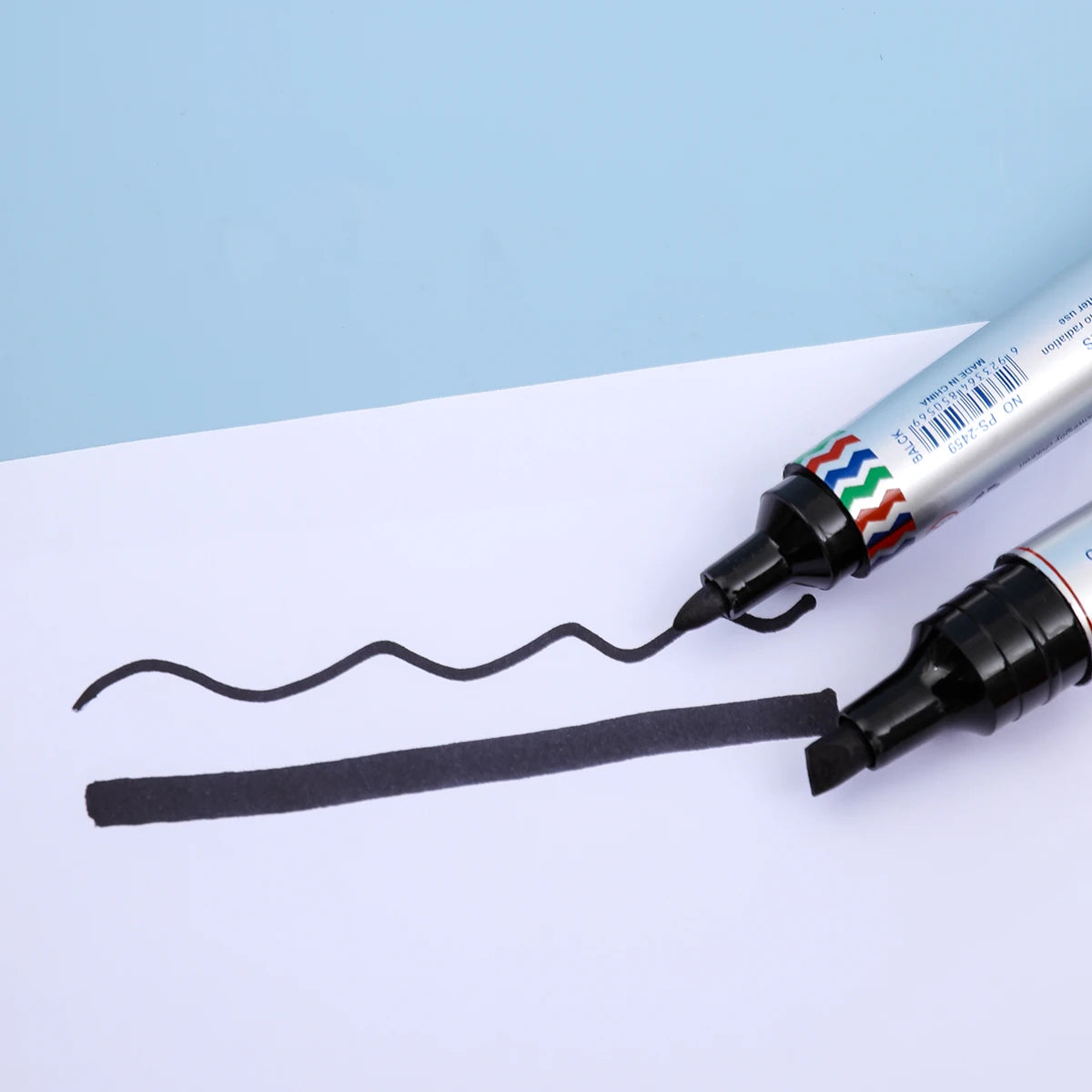 3pcs Waterproof Large Permanent Markers Dual Tips 2-6mm
