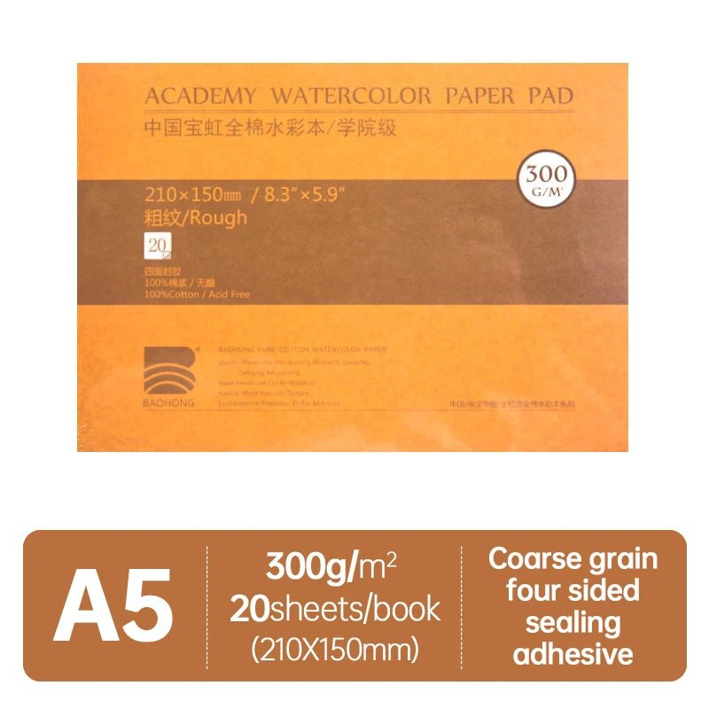 100% Cotton 300g Drawing Paper 32K 16K 8K