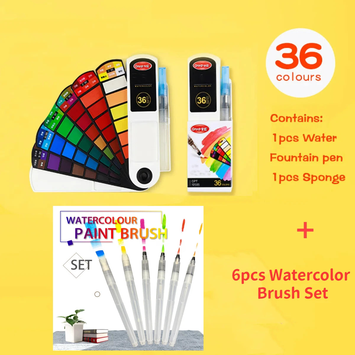 18/24/36/42 Solid Watercolour Pigment Set
