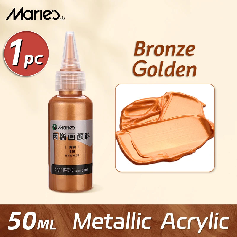 50ml Marie's Metallic Acrylic Paint