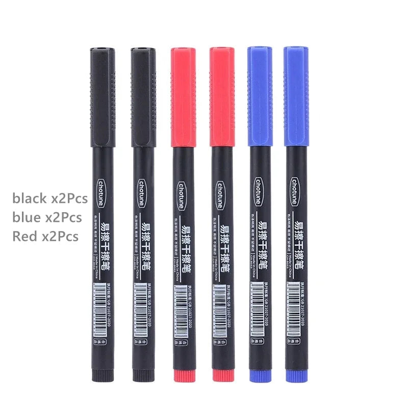 8pcs Erasable Whiteboard Pens 0.5mm