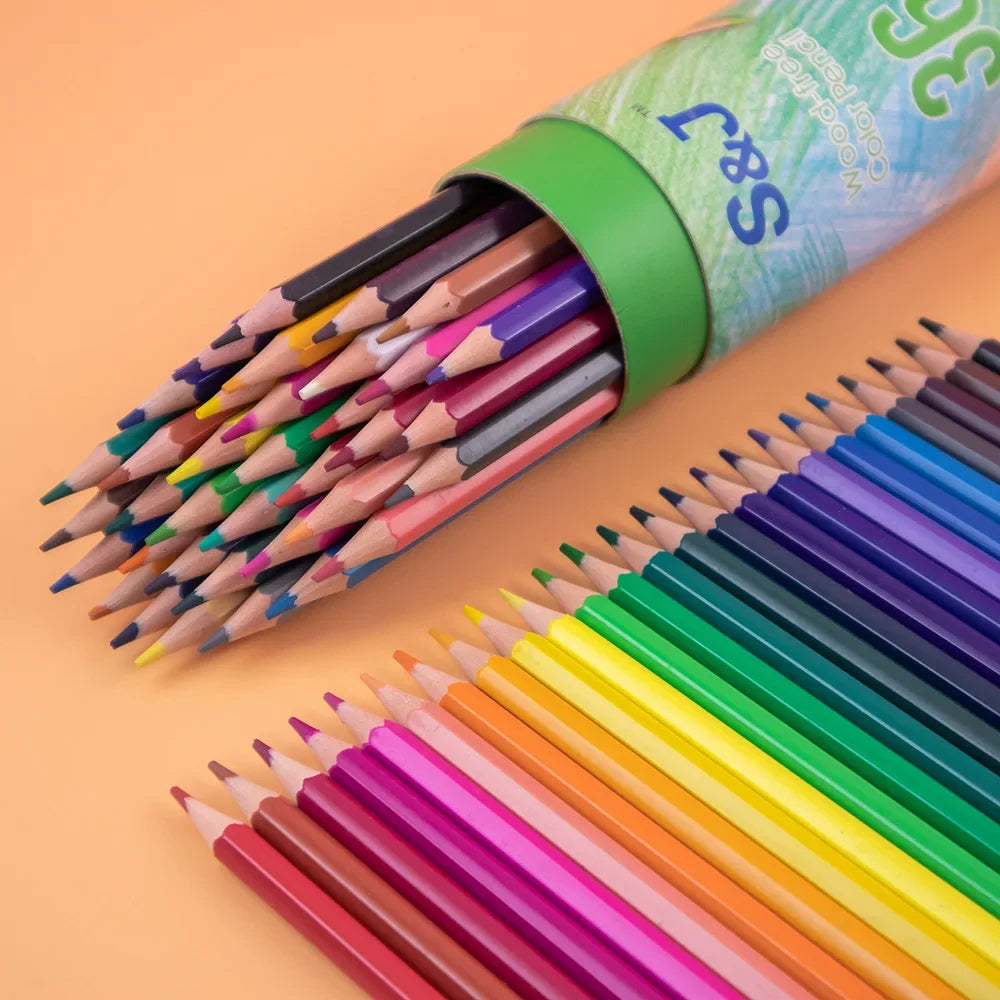 Barrel 24 Colour Pencils Set for Kids