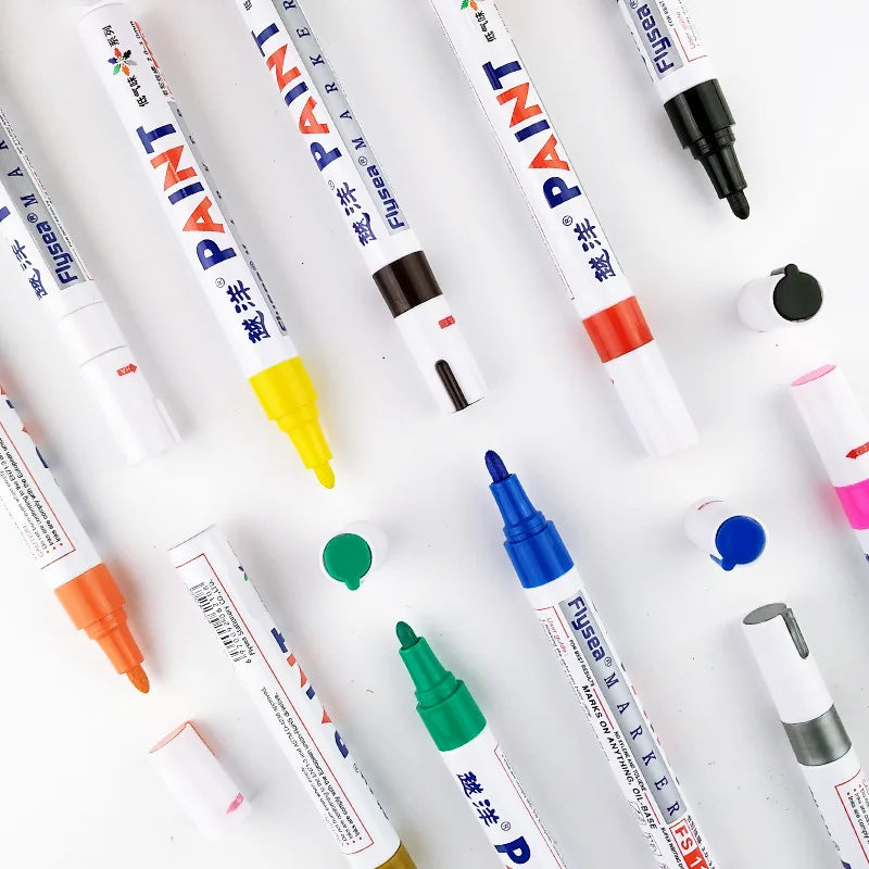 12 Colour Waterproof Permanent Marker