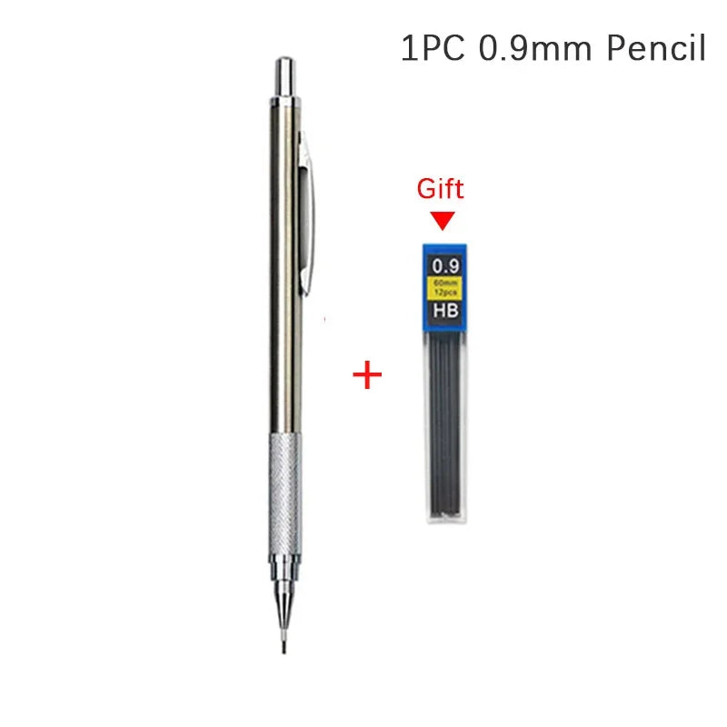 Mechanical Pencil Set 0.3, 0.5, 0.7, 0.9, 1.3, 2.0 mm