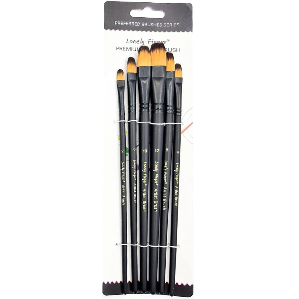 6pcs Artist Paint Brushes Set