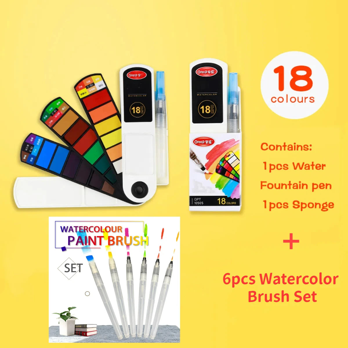 18/24/36/42 Solid Watercolour Pigment Set
