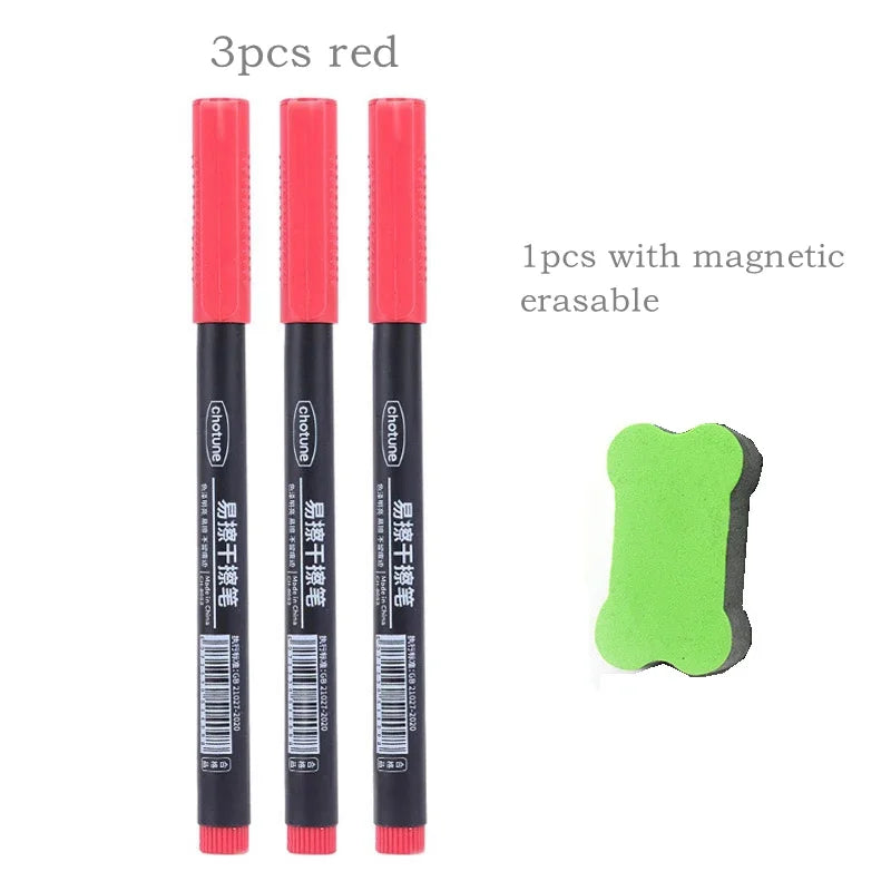 8pcs Erasable Whiteboard Pens 0.5mm