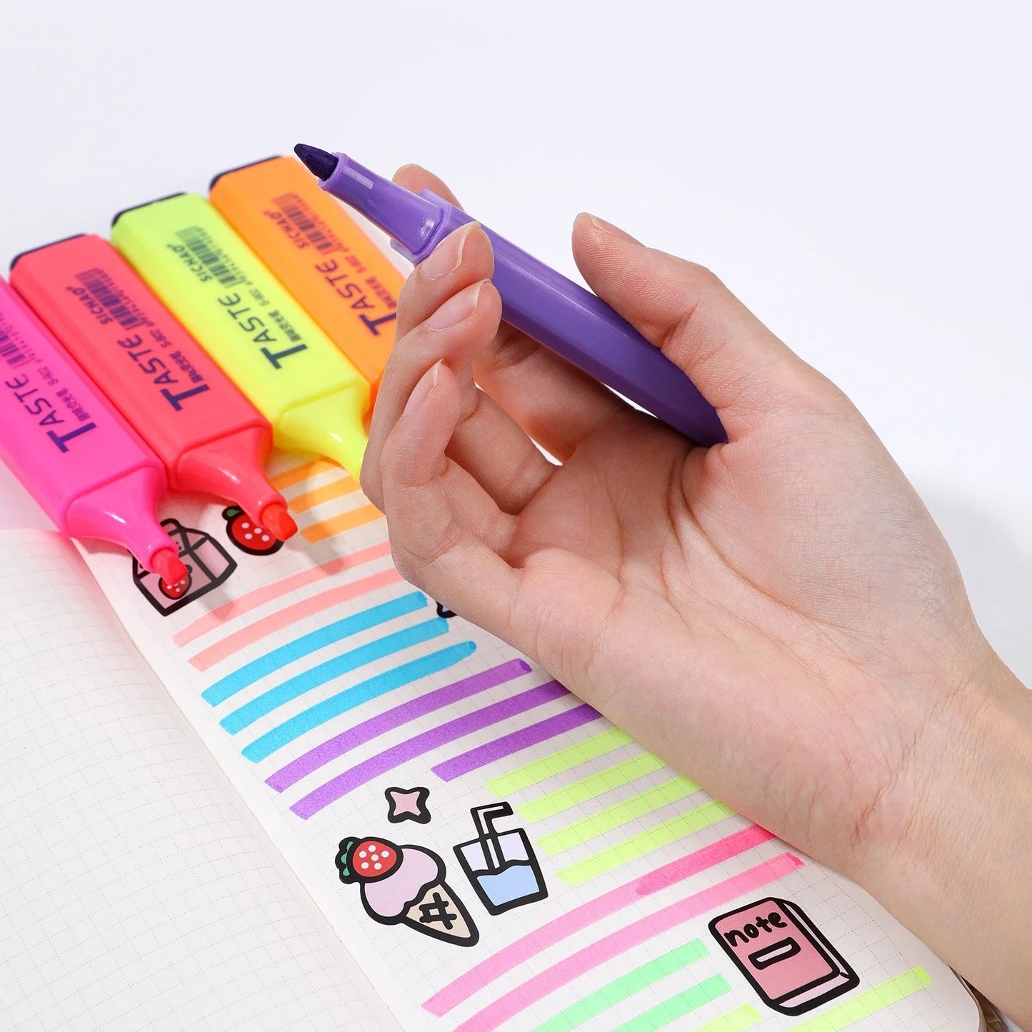4/8 Pcs/Set Highlighter