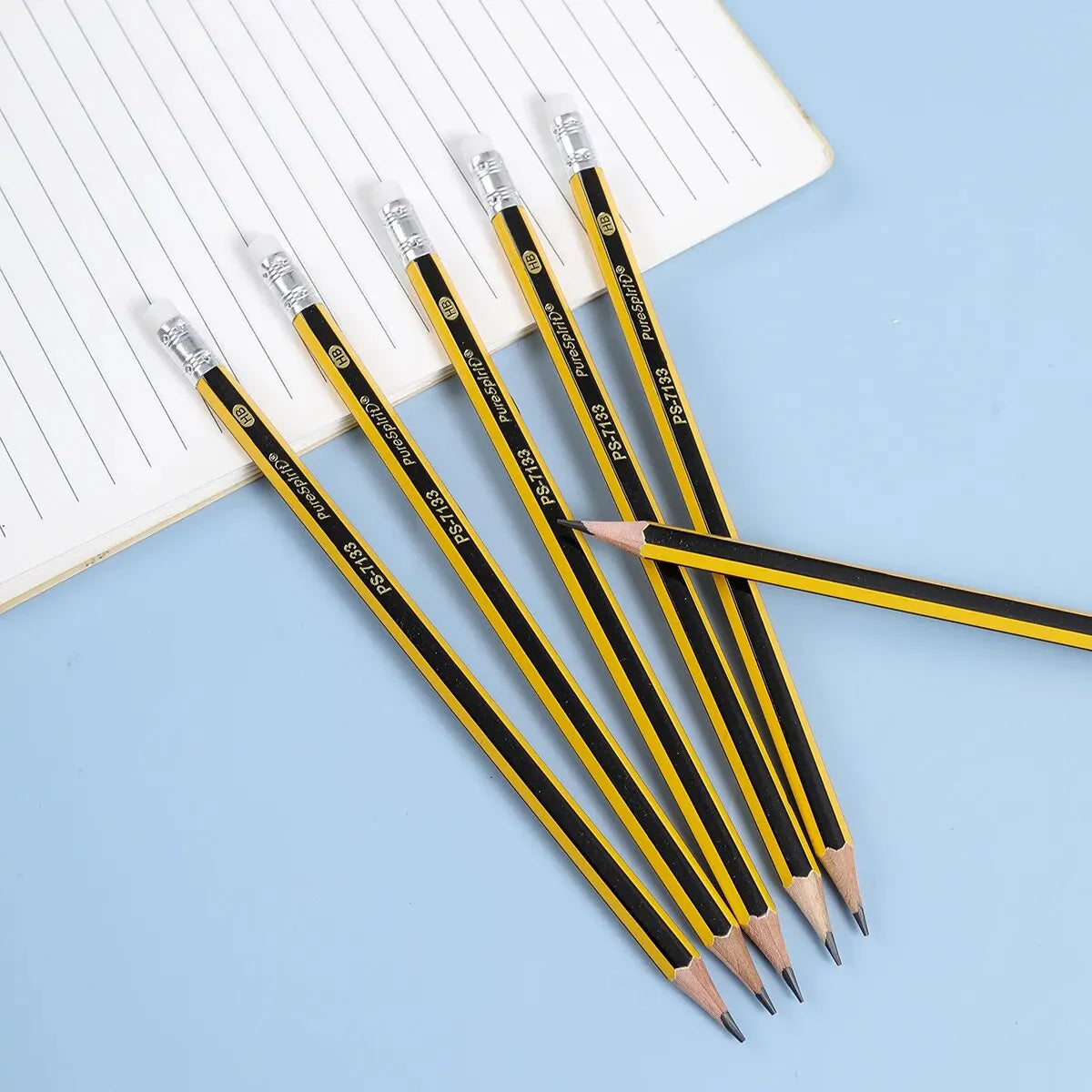 12PCS HB Pencils with Eraser