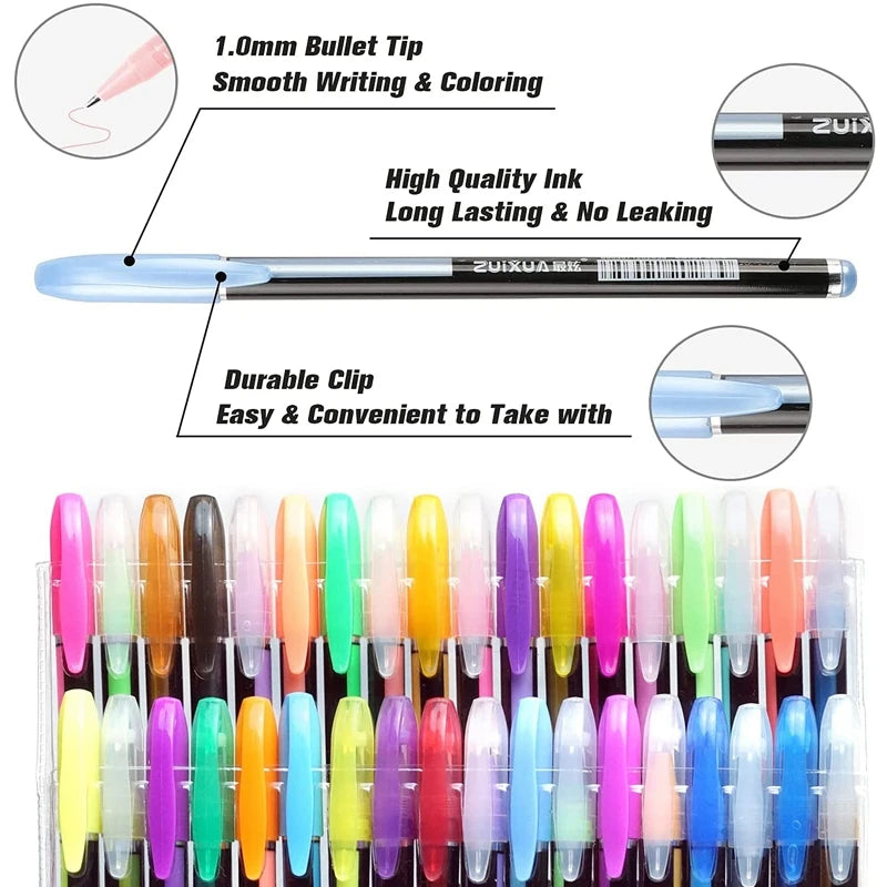 12/24Pcs Colours Gel Pens