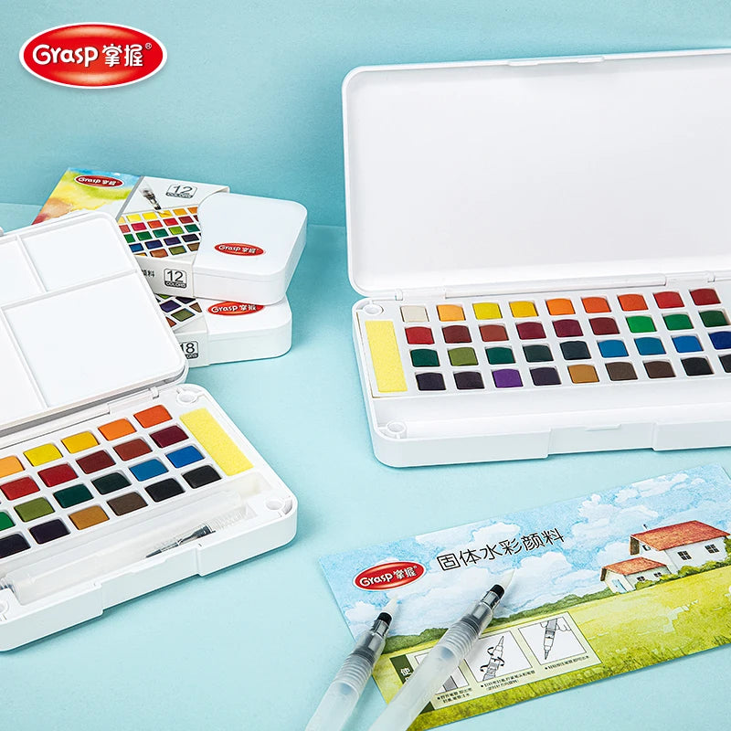 Watercolour Paint Set 12/24/36/48 Colours