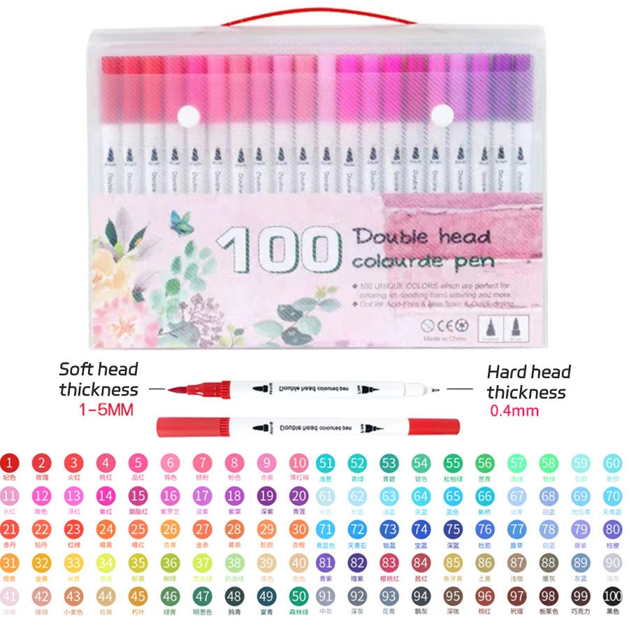 12-262 Colour Double Pen Tip Markers