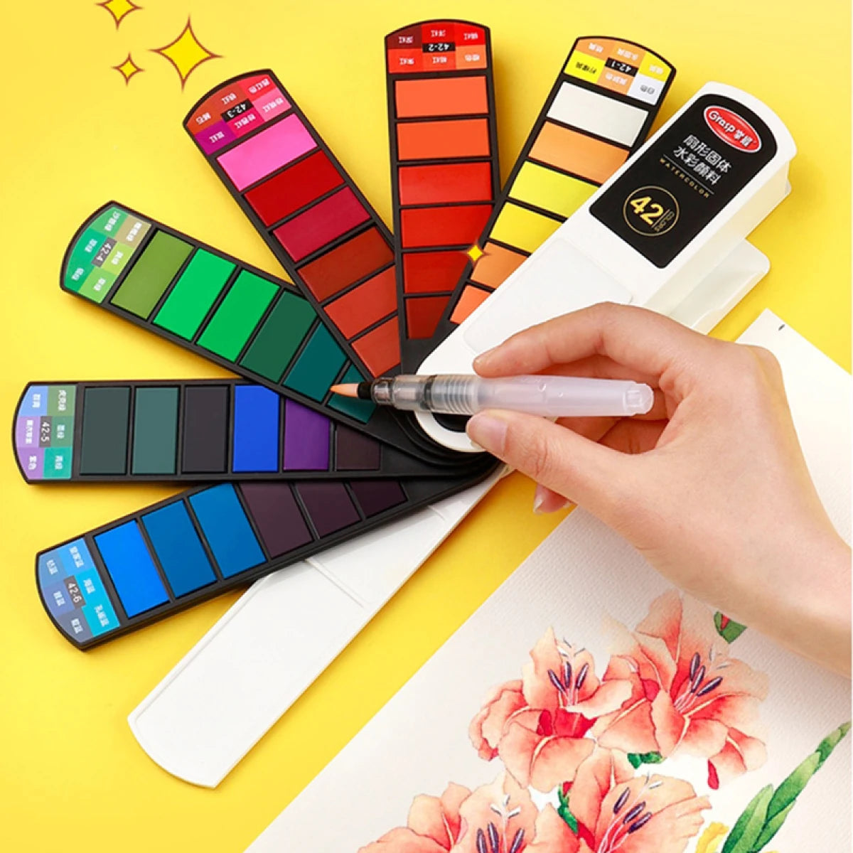 18/24/36/42 Solid Watercolour Pigment Set