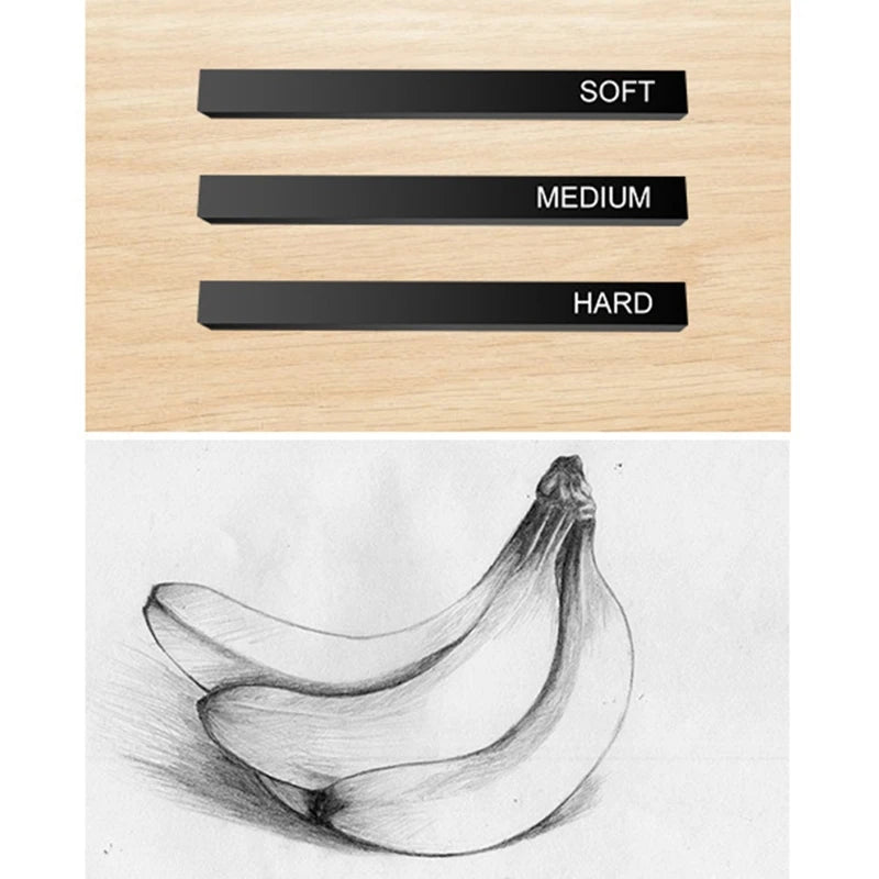 Black Charcoal Sticks 6 PCS