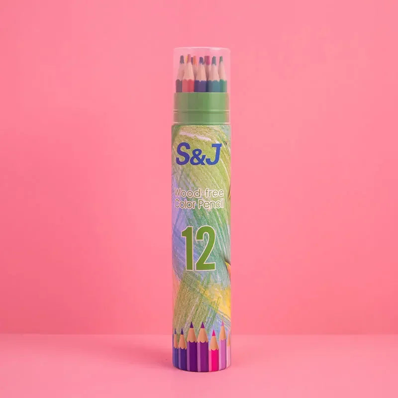 Barrel 24 Colour Pencils Set for Kids