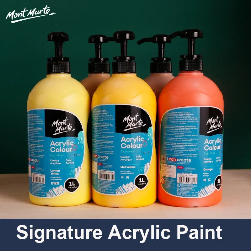 1 Liter Mont Marte Acrylic Paint